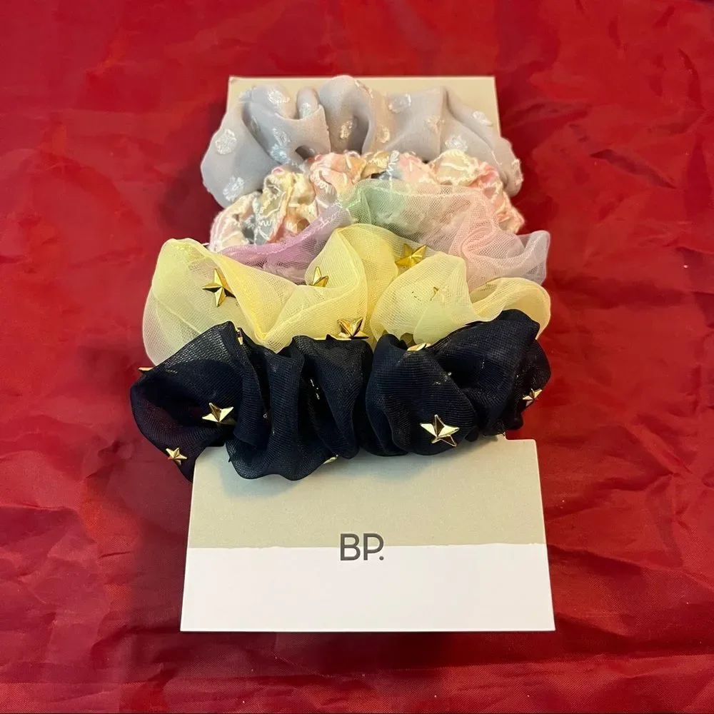 BP Hair Scrunchies Accessories Stars Pack of 5 Colorful
